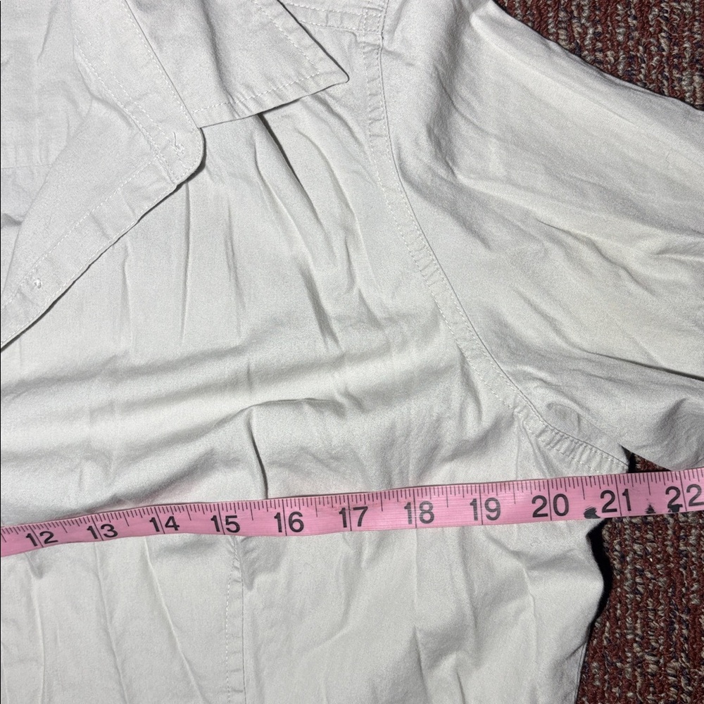 Columbia 100% cotton women’s Large 3/4 sleeve button down hiking outdoor shirt - Picture 8 of 14